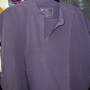 Purple Shadow Figs scrub top ONLY